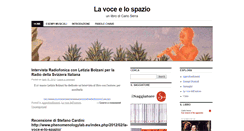 Desktop Screenshot of lavocelospazio.saggiatore.it